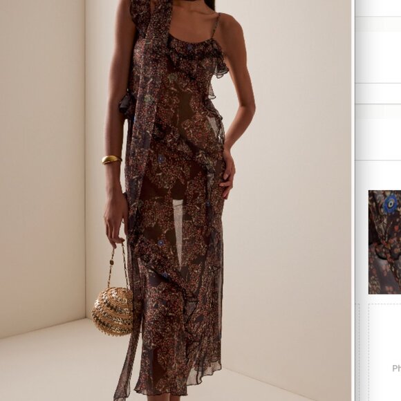 SIEDRÉS Monica Printed Chiffon Maxi Dress - Picture 5 of 5